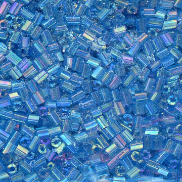 2-cut Bead Iridescent Dk. Ocean Blue Green 100 Grams