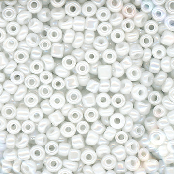 11/0 Bead Iridescent White 100 Grams