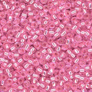 11/0 Bead Silver Lined Pink 100 Grams
