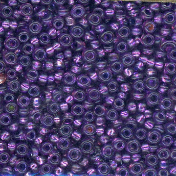 11/0 Bead Silver Lined Purple 100 Grams