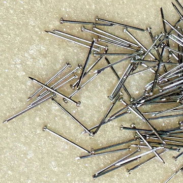 1/2-inch Silver Sequin Pins 100 grams
