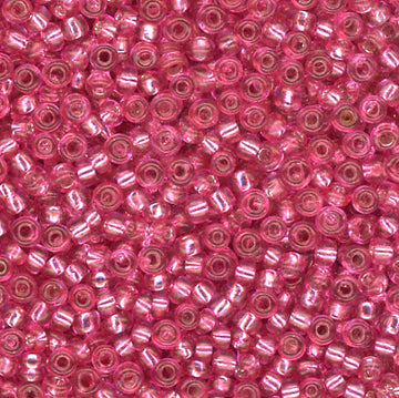 11/0 Bead Silver Lined Rose Pink 450 Grams
