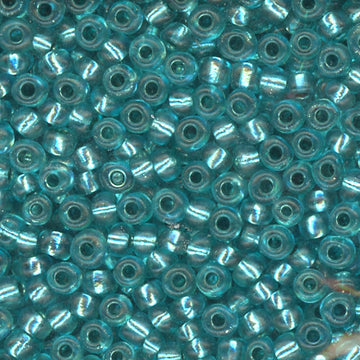 8/0 Bead Silver Lined Aqua