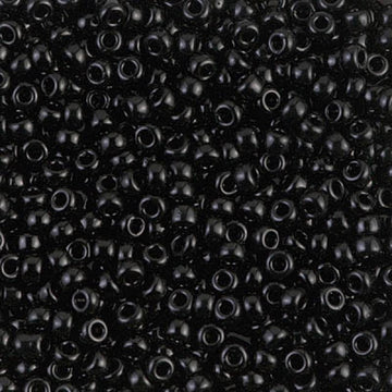 8/0 Bead Black Glossy 100 Grams