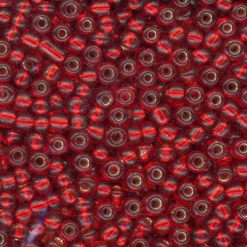 8/0 Bead Silver Lined Red 500 Grams