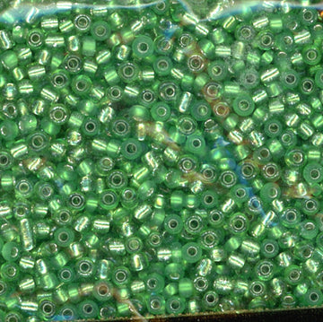 15/0 Bead Silver Lined Sea Green 500 Grams