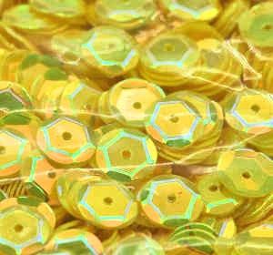 10mm Slightly Cupped Crystal Opaque Sunsational
