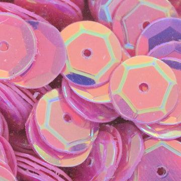 10mm Slightly Cupped Crystal Opaque Carnation