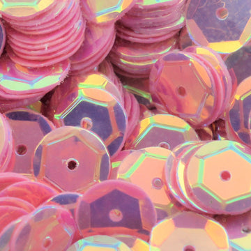 8mm Slightly Cupped Crystal Opaque Carnation