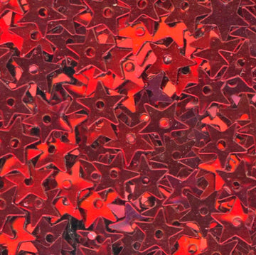 5mm Stars- Metallic Red 100 Grams