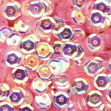 5mm Slightly Cupped Crystal Iris Ballerina Pink