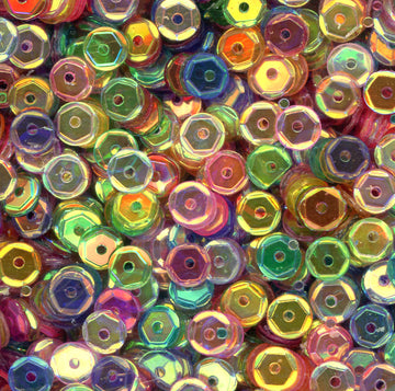 5mm Slightly Cupped Crystal Iris Mix