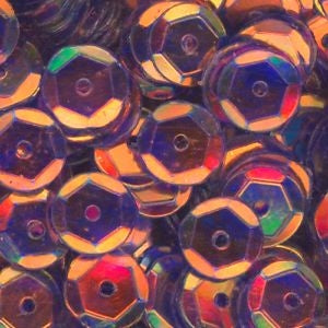 6mm Slightly Cupped Crystal Iris Purple Potion