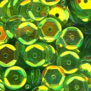 6mm Slightly Cupped Crystal Iris Mystic Meadow 100 Grams
