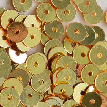 5mm Flat Metallic Gold 100 grams