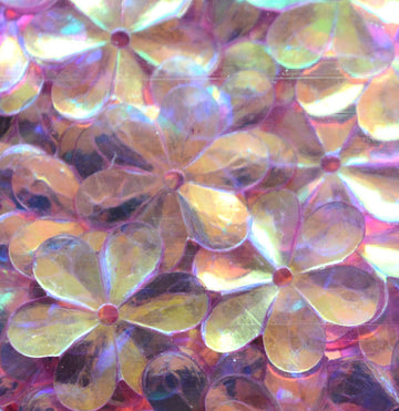 15mm Flower Crystal Iris Posh Pink