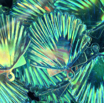22mm Shell Crystal Iris Cabana Blue 50 Grams
