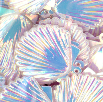 22mm Shell Crystal Opaque White