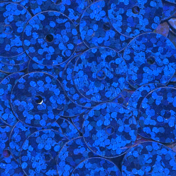 10mm Flat Hologram Royal Blue