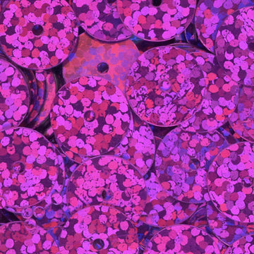 10mm Flat Hologram Rose Pink