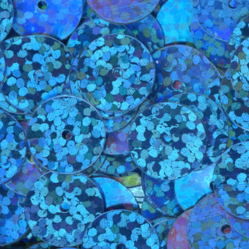 10mm Flat Hologram Capri Blue