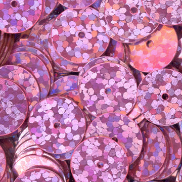 10mm Flat Hologram Pink 100 Grams