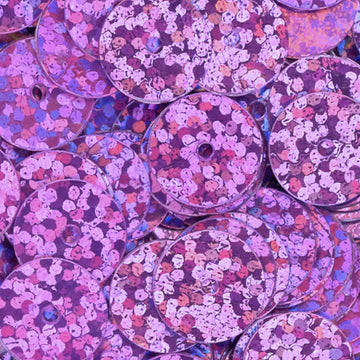 10mm Flat Hologram Dark Pink 100 Grams
