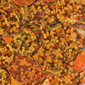 10mm Flat Hologram Terracotta 100 Grams