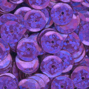 10mm Slightly Cupped Hologram Grape
