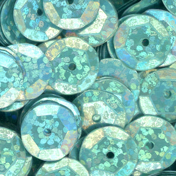 10mm Slightly Cupped Hologram Spa Blue