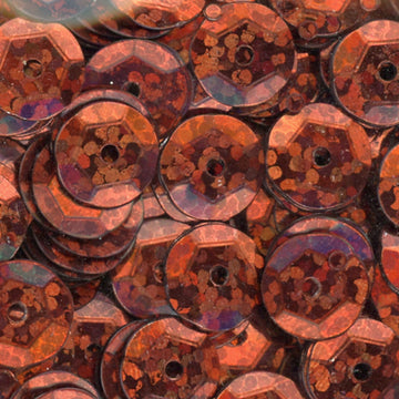10mm Slightly Cupped Hologram Russett