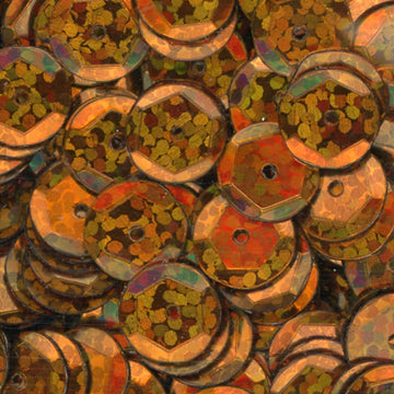 10mm Slightly Cupped Hologram Bronze 100 Grams