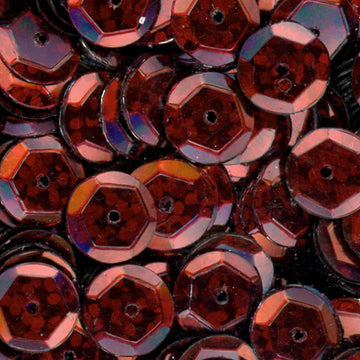 10mm Slightly Cupped Hologram Dark Cherry 100 Grams