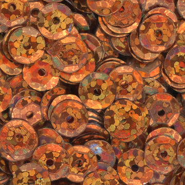 6mm Slightly Cupped Hologram Terracotta 100 grams
