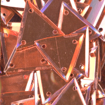 15mm Metallic Triangle Peach