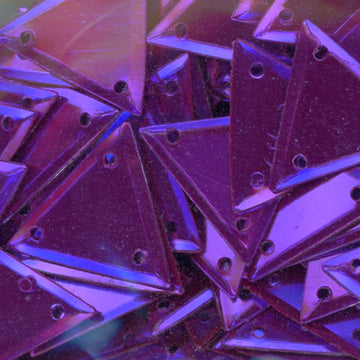 15mm Metallic Triangle Purple