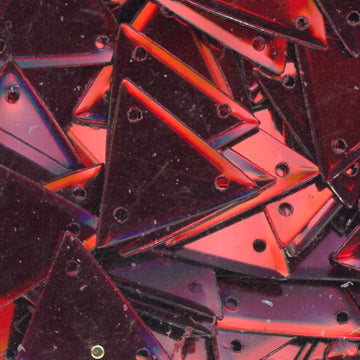 15mm Metallic Triangle Dark Red
