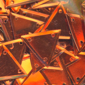 15mm Metallic Triangle Orange