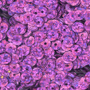 5mm Slightly Cupped Hologram Dark Pink