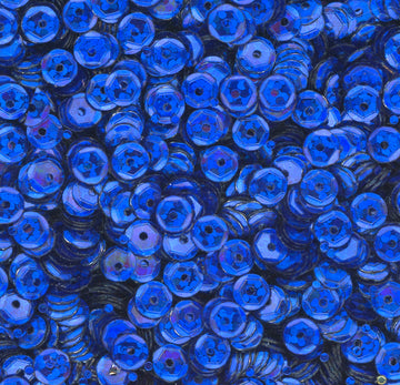 5mm Slightly Cupped Hologram Cobalt Blue