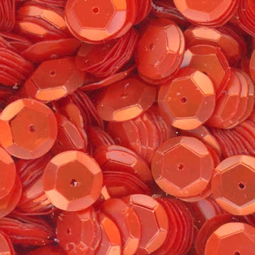 10mm Slightly Cupped Satin Burnt Orange