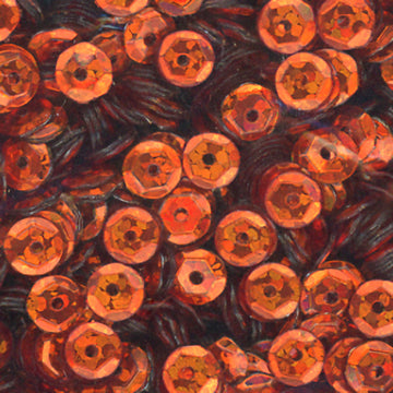 5mm Slightly Cupped Hologram Orange