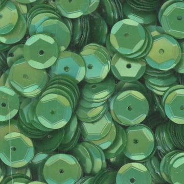 8mm Slightly Cupped Satin Dark Willow Green 100 Grams