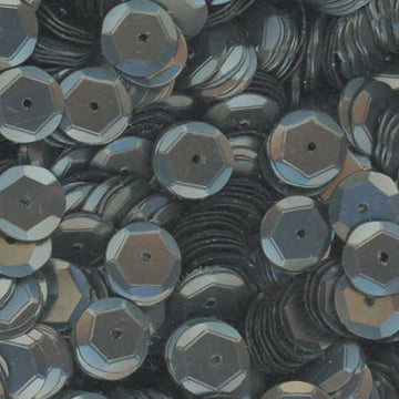 8mm Slightly Cupped Satin Gunmetal Gray 50 Grams