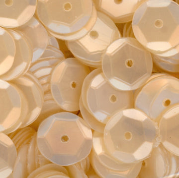 8mm Slightly Cupped Satin Nude 100 Grams