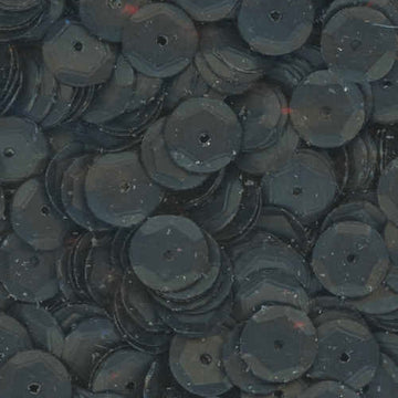 8mm Slightly Cupped Satin Black 50 Grams