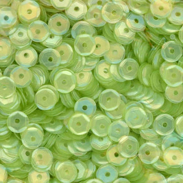 5mm Slightly Cupped Satin Light Chartreuse