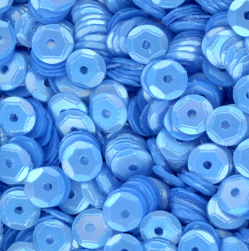5mm Slightly Cupped Satin Powder Blue