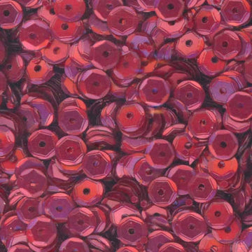 5mm Slightly Cupped Satin Burgundy