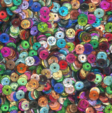 5mm Slightly Cupped Hologram Mixed Colors
